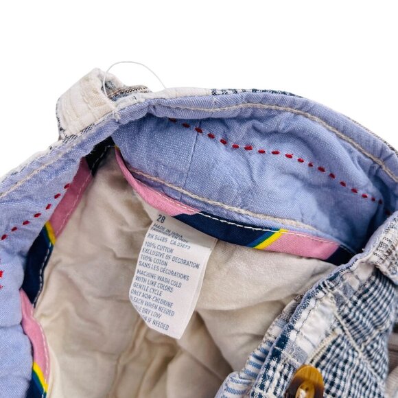 American Eagle Outfitters Mens Patchwork Plaid Cargo Shorts 28 - Picture 3 of 8